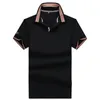 Atacado 2214 Summer New Polos Camisetas Europeias e Americanas Mangas Curtas Casual Algodão de Casual Bloqueio Bordado de Moda Bordada T-shirts S-2xl