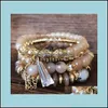 Perlé Femmes Bijoux De Mode Boho Moyen-Orient Style Marin Conception Originale Mtilayer Bague Bracelets De Perles Bracelet En Cristal 6 Styles Ott8F