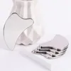 Outils de soin de la peau de beauté face metal guasha outil de masseur d'outils faciaux 304 outil Gua Sha en acier inoxydable