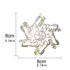 Decorações de natal Snowflake Listing Tree Ornaments Penina Pingente para Home Navidad Happy Year 2022