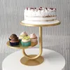 Outils de Cuisson Rond Cupcake Stand Dessert Titulaire Élégant Art Fruits Bonbons Plaque D'affichage Décor Mariage Anniversaire Famille Fête Plateau De Service