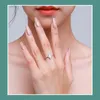 Серебряные кольца для женщин, сияющие коронные пальцы кольцо классические свадебные украшения