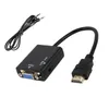 Convertisseur de câble HD 1080P HDMI vers VGA avec alimentation Audio adaptateur HDMI mâle VGA femelle pour tablette ordinateur portable PC TV