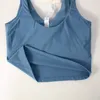 Ll Align Canotta u Reggiseno Yoga Outfit Donna Estate Maglietta sexy Solid Crop Top Senza maniche Gilet moda Colori caramelle NCCQ