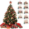 Décorations de Noël 1 pcs Personnalisé DIY Famille Père Noël Résine Arbre Pendentif Accueil Partie Écriture Souhaits Suspendus Ornements Cadeaux