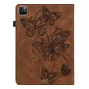 Imprint Butterfly кожаные кошельки для iPad Pro 11 2022 iPad 10 10.2 10,9 дюйма 2022 роскошные ретро -печатные издания для девочек карманные карманные идентификационные карты держатель слота с переворотом покрытия мешочком