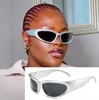 النظارات الشمسية Steampunk الأزياء حملق Y2k النساء 2022 الإناث الرجال البيضاوي الشرير نظارات شمسية ظلال النظارات ركوب النظارات UV400