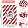 Christmas Decorations Gift Bags Large Organic Heavy Canvas Santa Sack Drawstring Bag With Cartoon Letter Patterns Adjustable Length Festive Supplies