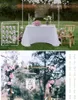 Party Decoration 2m X Wedding Square Arch Balloon Stand Stage Bakgrund Frame Aartificial Flower Decor