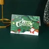 Cartes de vœux de noël personnalisées, carte-cadeau de joyeux noël, enveloppe de bénédiction de noël, cartes postales de l'année du père noël