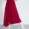 Bühnenkleidung Frauen Ballett Tanzrock Trikot Klassisches Kleid Erwachsene Chiffon Tutu Wickelschal Praxis