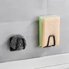 Kitchen Sponges Holders Self Adhesive Sink Sponge Drain Drying Rack 304 Stainless Steel Kitchen Accessories RRA358