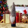 Décorations de Noël 2022 ans Dernier gnome sans visage de bouteille de vin sans visage Noel pour la maison NAVIDAD CADEAL TABLE MIGLE