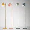 Lampy podłogowe Klasyczne kreatywne lekkie macaron kutego żelaza pionowa lampa do salonu/ sypialni/ pomieszczenia do nauki