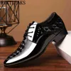 Dres Shoe Brown Düğün Ayakkabı Erkekler Giyinme Ayakkabı Kuaför için Resmi Deri Zarif Klasik Zapato 220723