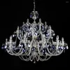 Chandeliers Villa Duplex Living Room Crystal Luxury Atmosphere El Engineering Club Lamp Color Staircase Chandelier ZG8532#