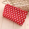 Storage Bags Cartoon Cute Dot Pattern MIni Wallet Portable Zipper Cloth For Packing Coin Phone Purse Shopping Pouch