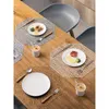 Tapetes de mesa octogonal hueco mantel almohadilla con aislamiento térmico decoración del hogar cena