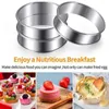 Bakware tools 7 stcs cake gebakringen bakken Engelse muffins dubbel gerolde taart mousse ring mal voor gereedschap