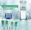 Multifunktion Cryolipolysis Fat Freezing Lipolaser Cavitation RF Slimming Body Sculpting Cool Machine 360 ​​Freeze Cryoterapy Vakuum Viktförlust Enhet