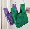 Barn Personlig digital förvaringshandväska för baby resor nischstruktur Cross Parent-Child Knit Bag Barnväska
