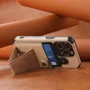 Çok Fonksiyonlu Cüzdan Telefon Kılıfları Kart Çok Açılı Braket Kart Torbası Manyetik Emme PU Koruyucu Kapak İPhone 14 için Plus 13 12 11 PRO Max XR X 8 7 Bırakma Anti Şok geçirmez