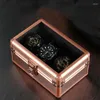 Watch Boxes 3/5/10 Slots Aluminum Alloy Watches Box Case Storage Gold Travel Gift