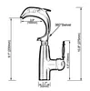 Bathroom Sink Faucets Basin Chrome Brass Faucet Dolphin Single Handle Deck Mounted Toilet And Cold Mixer Water Tap