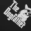 The Dogfather Dog Dad Polo Shirt French Bulldog Funny T Shirts Men Summer Harajuku