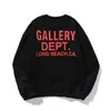 Флисовая уличная дизайнерская дизайнерская мода Deps 2022 Sweater Multi Galery Cotton Letter T Thin Shirt High Мужская и женская повседневная марка