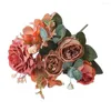 装飾的な花魅力的な偽の花の軽量シミュレーションソフトタッチイージーケアセンターピースアレンジメント人工バラ
