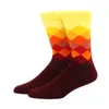 Socks Men clássico Men Casual Gentleman High Quality Color Puzzle