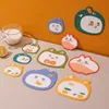 Cartoon Cute Coasters Mats Small Size Hot Resistant Cushion for Drinks Prevent Furniture and Tabletop