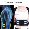 Bachaz do corpo suporta corretor de correção de correção ajustável da cintura traseira, instrutor de correção ADT Shoder Brace Spine Support Support Belts V DHY9H