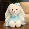 30-45cm kawaii 웨딩 드레스 토끼 플러시 인형 웨딩 룸 장식 여자 친구를위한 창조적 선물