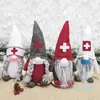 Świąteczna pielęgniarka gnome pluszowe ozdoby Szwedzki Święty Święty Święty Święto Tree Decor Holiday Home Dekoracja