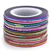 30 Color Rolls Striping Tape Line 1 Mm Nail Art Decoration Sticker Multi Colors Nails Patterns Highlight Nails Striping Tape Line Wraps Stickers