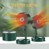 Home Heaters Foldable Electric Fan 1000W PTC Heating for Bedroom Office Space 2 Gears Heater Portable W221026