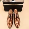 Dres Shoe Party for Men Italian Brand Clothing Formal Coiffeur Wedding Elegant Sapato Social Masculino But Damskie 220723