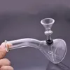 Commercio all'ingrosso Mini Clear 10mm femmina Glass dab rig Bong Pipes Spessa inebriante acqua tabacco narghilè con bruciatore a nafta
