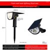 Solar Lawn Lamp Wall Outdoor Waterproof Garden LED Projection