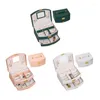 Sacchetti per gioielli Organizzatore portatile per custodia da viaggio a 2 strati con serratura