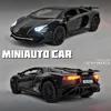 LP770 LP750 1 32 Alloy Diecast Model Vehicles Car Sound Light Pull Back Car Toy Miniature Scale Model Toys Children Gift T191218