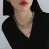 Halsband Timeless Wonder High-End-Glasperlenketten Halsketten für Frauen Schmuck Goth Top-Qualität Halskette Egirl Boho Kpop 4524