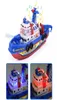 RC Crianças Crianças Electric High Speed ​​Music Boat Light Marine Rescue Model Fireboat Toys for Boys Water Spray Fire Educational Toy5860234