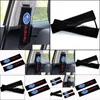 Safety Belts Accessories 2Pcs/Set Cotton Flannel Seat Belt Pads Protection Er Case Shoder Pad For Subaru Impreza Forester Tribeca Dh3Zv