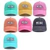 New Parent-child Baseball Cap MAMA Hat for Women MINI Sun Visor Caps for Boy Girls Embroidered Letters Washed Party Hats