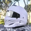 Caschi da moto Casco di protezione retrò Sport Staccabile Personalità Smorfia Sicurezza universale Trusted Full Face