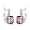 Boucles d'oreilles pendantes en argent Sterling 925 goutte pierre de Morganite naturelle pour les femmes rétro bijoux fins cadeau de fiançailles de mariage