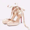 Women's Summer New Square Satin Ballet With Ankle Strap, Fashionable Party And Banquet High-Heeled Sandals
